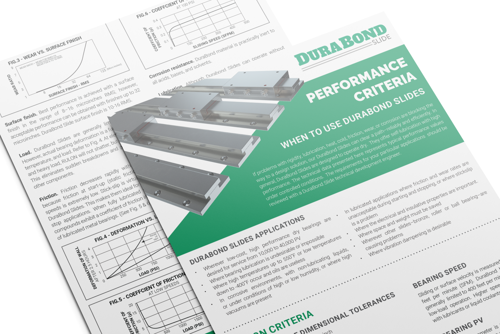 DuraBond Slide Specifications - flyer pages